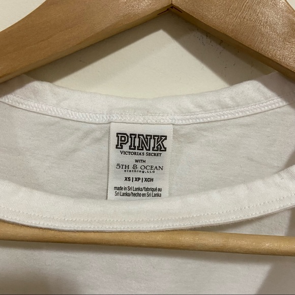 VS PINK Collegiate Collection University of Illinois White Logo Tee - Picture 3 of 8